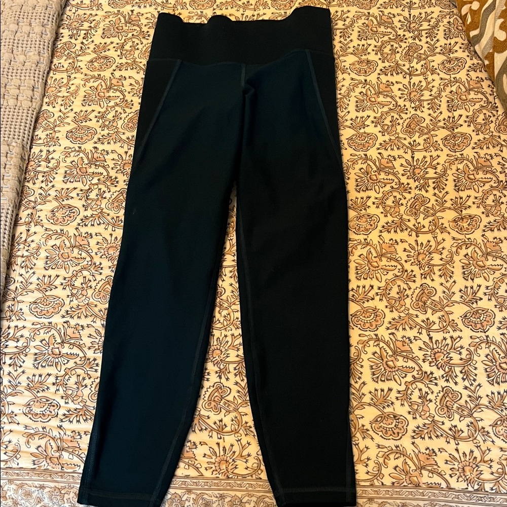 Teal/Forest Green Old Navy Active Elevate Built-In-Sculpt Leggings Size S